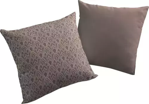 Декоративная подушка Adam "Urban Cactus", сертифицированный органический хлопок, двусторонний чехол без наполнителя, 1 шт 40х60 см, цвет kaffee + gemustert-Jaquard-Struktur