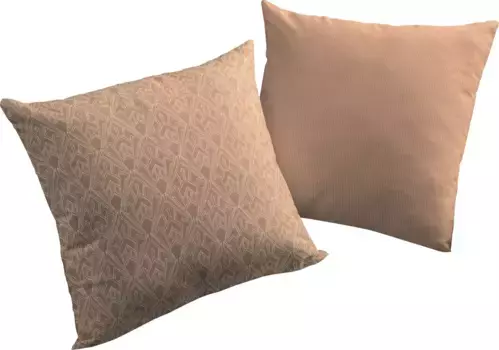 Декоративная подушка Adam "Urban Cactus", сертифицированный органический хлопок, двусторонний чехол без наполнителя, 1 шт 40х60 см, цвет pergament + gemustert-Jaquard-Struktur