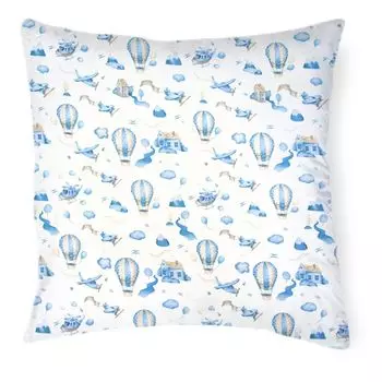 Декоративная подушка Amilian 80 x 80 см декоративная подушка с наполнителем, декоративная подушка с чехлом, для спальни, гостиной, на молнии, синий