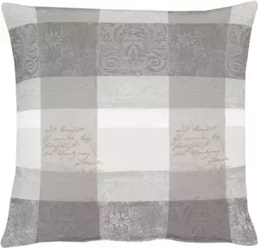 Декоративная подушка APELT "3042 Вневременно элегантный жаккардовый мотив", чехол на подушку с наполнителем, 1 шт 48х48 см, серый