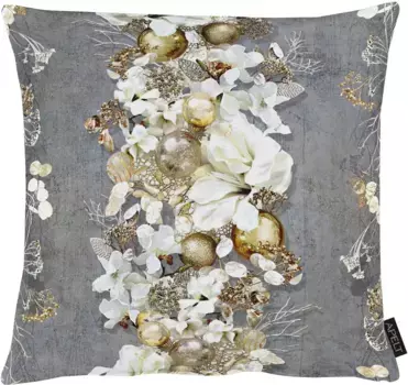 Декоративная подушка APELT "3621", чехол без наполнения, 1 шт 49х49 см, цвет goldfarben/anthrazit + bedruckt