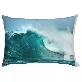 Декоративная подушка Apelt 3910, 35x50x10 см цвет petrol