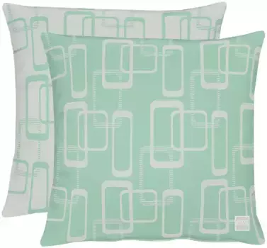Декоративная подушка APELT "3966", двусторонний чехол без наполнения, 1 шт 46х46 см, цвет trkis/stein + gemustert