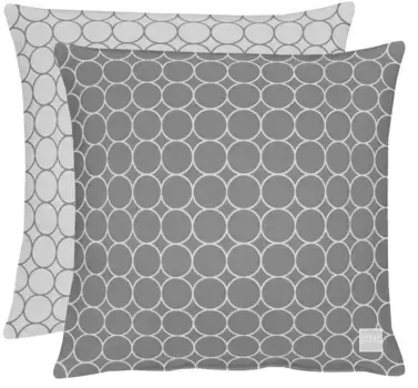 Декоративная подушка APELT "3973", двусторонний чехол без наполнения, 1 шт 46х46 см, серый/камень