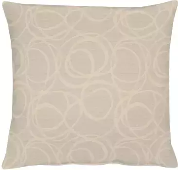 Декоративная подушка APELT "4195 Pique Uni", чехол с наполнителем, 1 шт 39х39 см, бежевый