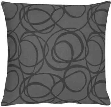 Декоративная подушка APELT "4195 Pique Uni", чехол с наполнителем, 1 шт 39х39 см, цвет anthrazit + unifarben