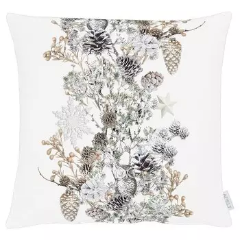 Декоративная подушка Apelt 6205, 48x48x10 см, белый