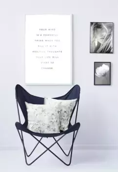 Декоративная подушка APELT "6506", чехол без наполнения, 1 шт 48х48 см, цвет grau-wei + geblmt