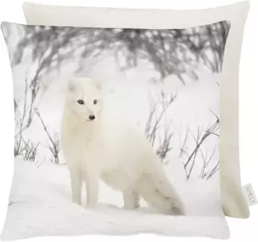 Декоративная подушка APELT "9527", двусторонний чехол с наполнителем, 1 шт 45х45 см, цвет natur/wei + bedruckt