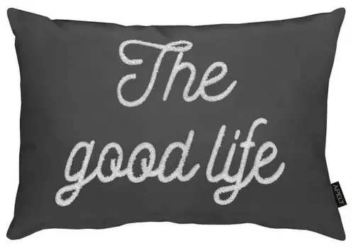 Декоративная подушка Apelt Good, 35x10x50 см, антрацитовый