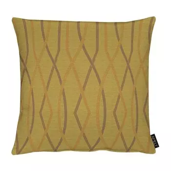 Декоративная подушка Apelt Villa, 45x45x10 см цвет olivgelb