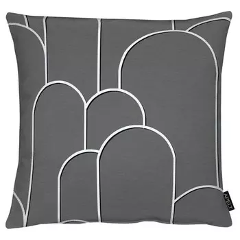 Декоративная подушка Apelt Vision, 48x48x10 см, антрацитовый