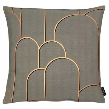 Декоративная подушка Apelt Vision, 48x48x10 см цвет braun/rostfarben