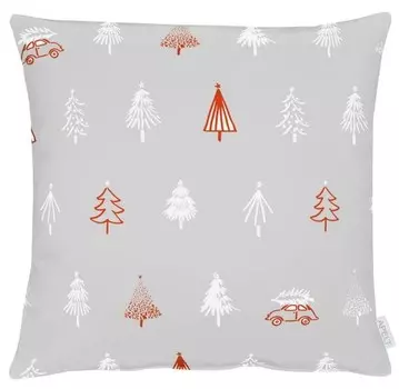 Декоративная подушка Apelt Winterwelt Typ F, 48x10x48 см цвет grau/rot