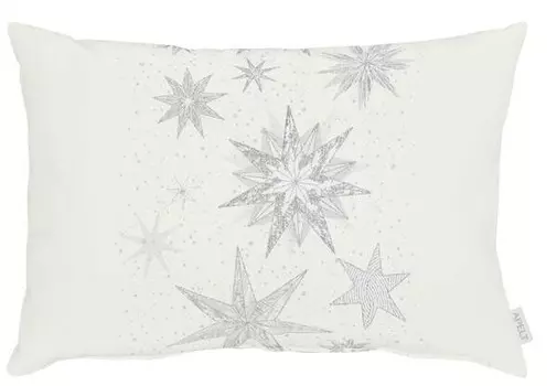 Декоративная подушка Apelt X-Mas Glam Typ C, 35x10x50 см цвет wei/silber
