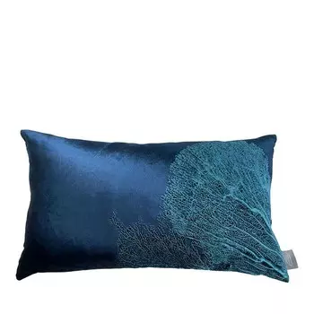 Декоративная подушка Aviva Stanoff Azure Sea Fan, 12 x 20 дюймов, синий