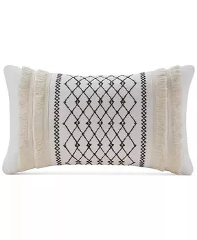 Декоративная подушка Bea с вышивкой, 12 x 20 дюймов Ink+Ivy, слоновая кость/кремовый