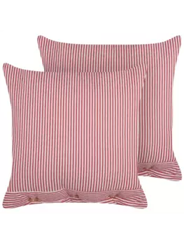 Декоративная подушка Beliani 2er Set Deko AALITA, цвет rot/wei