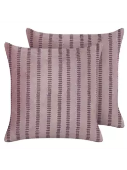 Декоративная подушка Beliani 2er Set Deko AGAPANTHUS, розовый