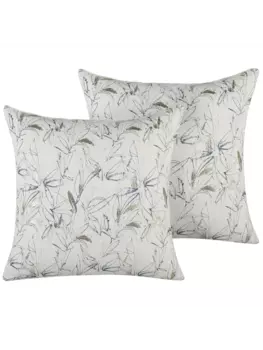 Декоративная подушка Beliani 2er Set Deko ARBOR, цвет beige/silber/blau