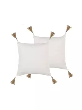 Декоративная подушка Beliani 2er Set Deko AZALEA, бежевый