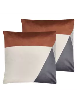 Декоративная подушка Beliani 2er Set Deko CAMPSIS, цвет bunt/braun/grau