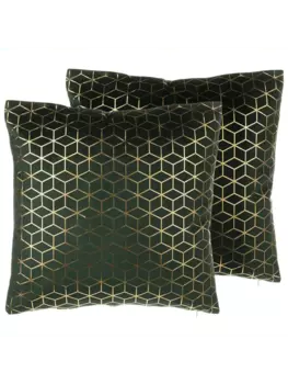 Декоративная подушка Beliani 2er Set Deko CELOSIA, цвет grn/gold