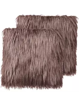 Декоративная подушка Beliani 2er Set Deko COROKIA, коричневый