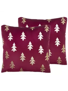 Декоративная подушка Beliani 2er Set Deko CUPID, цвет rot/gold