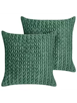 Декоративная подушка Beliani 2er Set Deko ECLIPTA, зеленый