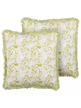 Декоративная подушка Beliani 2er Set Deko FILIX, цвет grn/wei
