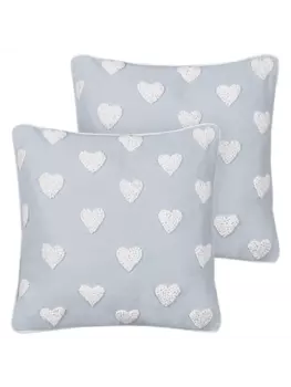 Декоративная подушка Beliani 2er Set Deko GAZANIA, цвет grau/wei