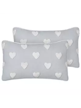 Декоративная подушка Beliani 2er Set Deko GAZANIA, цвет grau/wei