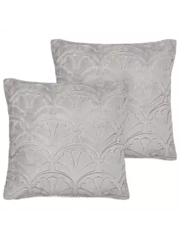 Декоративная подушка Beliani 2er Set Deko GLORIOSA, серый