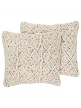 Декоративная подушка Beliani 2er Set Deko GOREME, бежевый