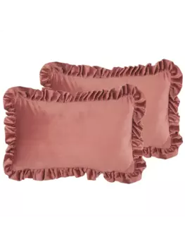 Декоративная подушка Beliani 2er Set Deko KALANCHOE, розовый