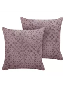 Декоративная подушка Beliani 2er Set Deko LARKSPUR, розовый