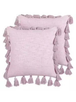 Декоративная подушка Beliani 2er Set Deko LYNCHIS, розовый