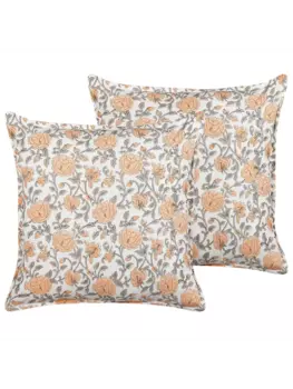 Декоративная подушка Beliani 2er Set Deko MEADIA, цвет bunt/orange/grau