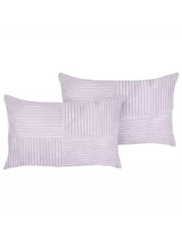 Декоративная подушка Beliani 2er Set Deko MILLET, фиолетовый