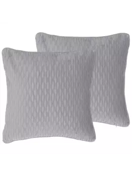 Декоративная подушка Beliani 2er Set Deko MOTARI, серый