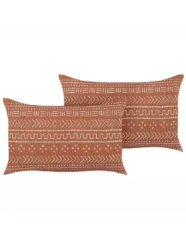 Декоративная подушка Beliani 2er Set Deko ORLAYA, цвет orange/wei