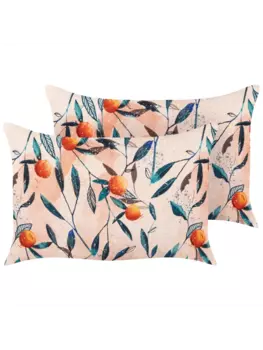 Декоративная подушка Beliani 2er Set Deko PIALPETTA, цвет bunt/orange