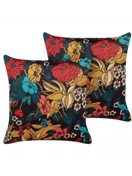 Декоративная подушка Beliani 2er Set Deko PROTEA, цвет bunt/grn/rot