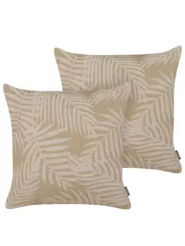 Декоративная подушка Beliani 2er Set Deko RUBUS, цвет beige/wei