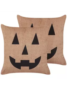 Декоративная подушка Beliani 2er Set Deko SEBES, цвет beige/schwarz