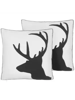 Декоративная подушка Beliani 2er Set Deko SHADRACK, белый/черный