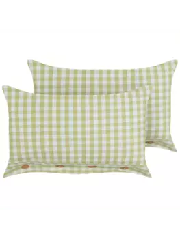 Декоративная подушка Beliani 2er Set Deko TALYA, цвет grn/wei/heller holzfarbton