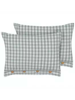 Декоративная подушка Beliani 2er Set Deko TALYA, цвет grn/wei/heller holzfarbton