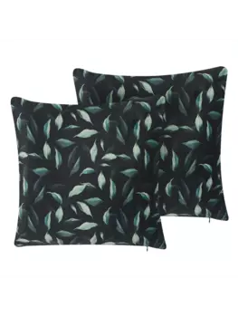 Декоративная подушка Beliani 2er Set Deko TOADFLAX, цвет schwarz/grn